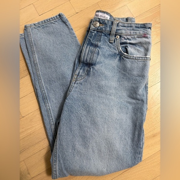 Zara Denim - Zara Blue Straight Jeans Classic Denim